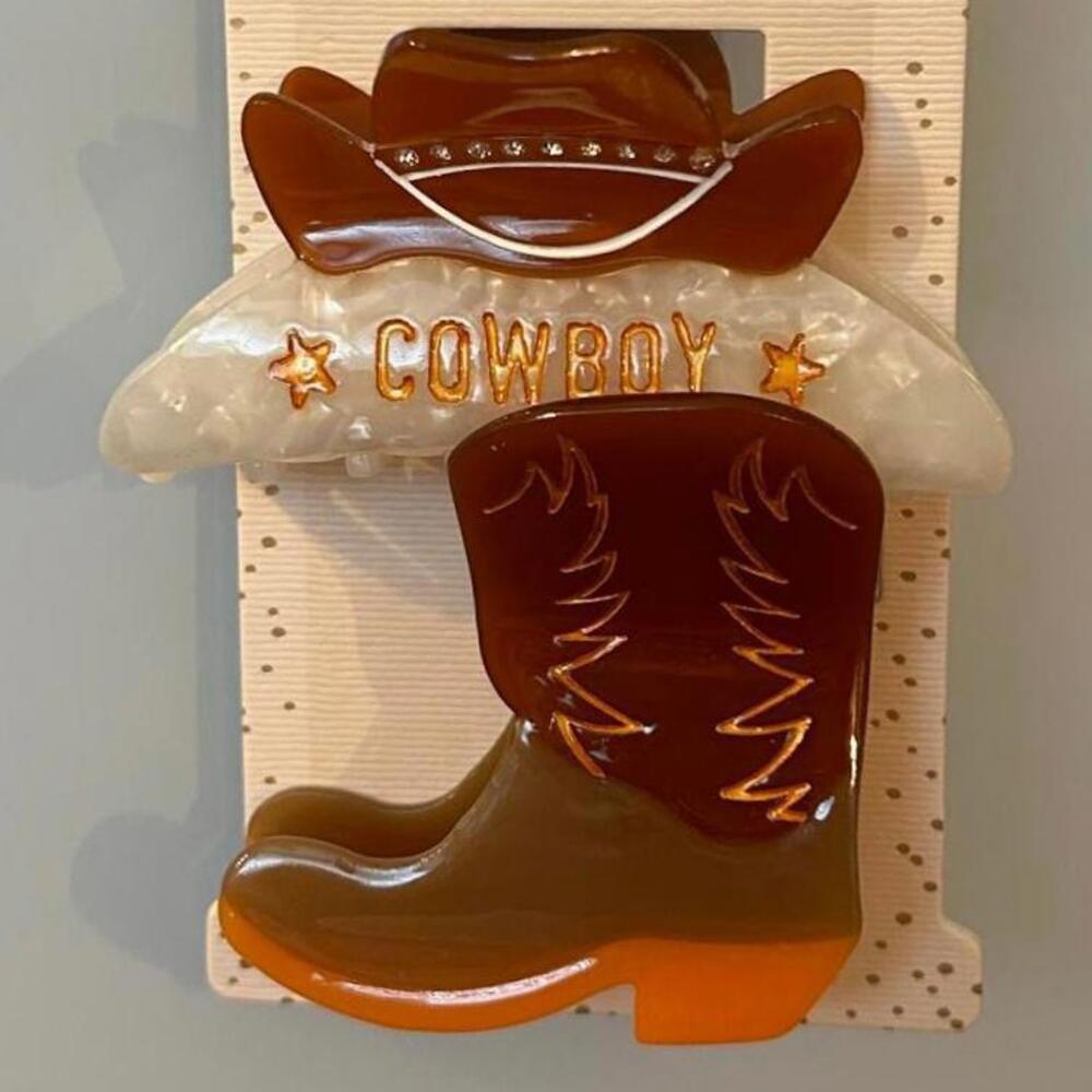 Cowboy/Boot Hair Clips